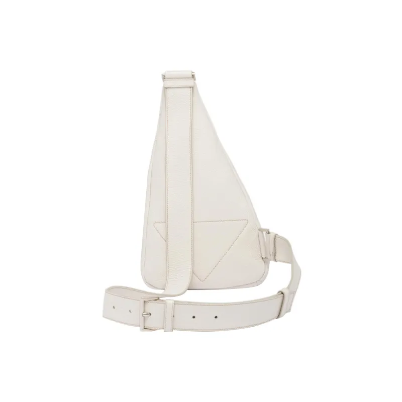 PRADA Leather Sling Bag Men's Chalk White-1