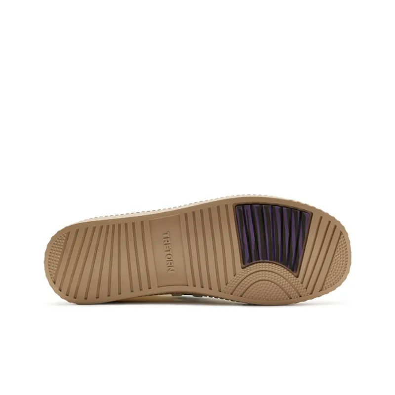 TRETORN Nylite Slip On Low-Top Skateboard Shoes Unisex Beige Black-5