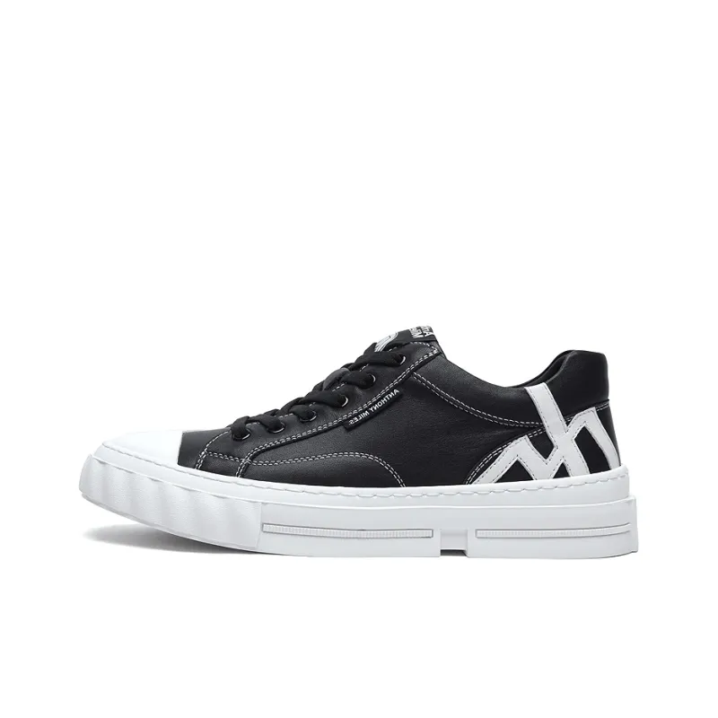 Anthony Miles Skateboard Shoes Men Low Top Black-0