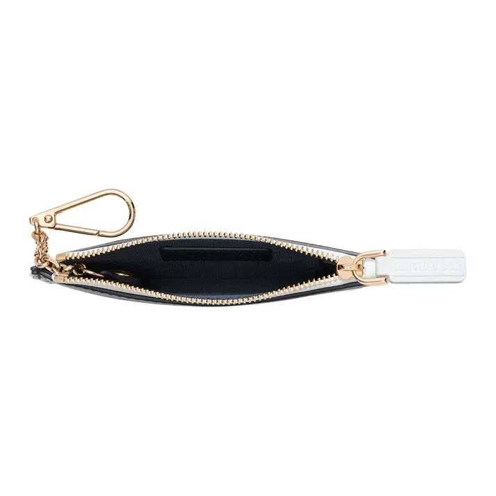 DIOR Calfskin Key Pouch Storage Bag Clutch Women's Blue-2