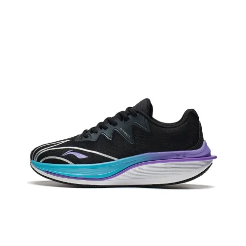 LINING WuShi 5S 2.0 Running Shoes Men Low-Top Black/Blue/Purple