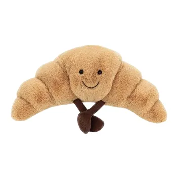 JELLYCAT Fun Food Collection Croissant Bag Dolls Plush Doll 7cm High