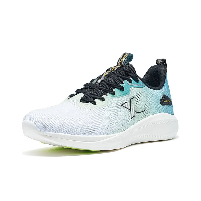 XTEP To Light 5.0 Cushioning Anti-Slip Wear-Resistant Breathability Low-Top Running Shoes Men's White Blue Green-1