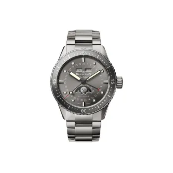 BLANCPAIN FIFTY FATHOMS Automatic Mechanical Movement Men's Watches Watch 43mm Gray Dial Titanium Strap