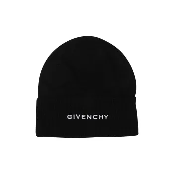 Givenchy Wool Logo Embroidered Beanie