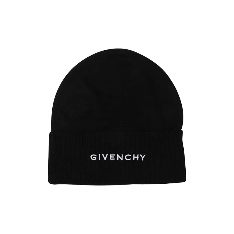 Givenchy Wool Logo Embroidered Beanie-0