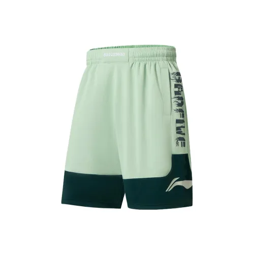 LINING Badfive Basketball Shorts Men Frost Green Jasper