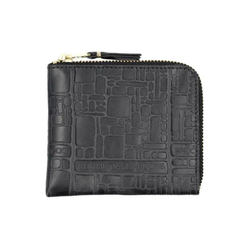 CDG Cow Leather Wallet Men's Black