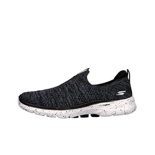 Skechers Go Walk 6 Casual Shoes Women's Low Top Black/White