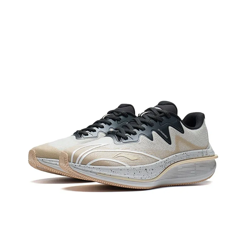 LINING WuShi 5S 2.0 Running Shoes Men Low Top Light Smoke Gray/Light Milk Umber-2
