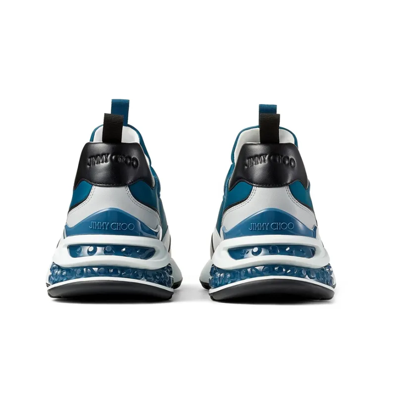 Jimmy Choo Casual Shoes Men Low-Top Blue/Black/White-5