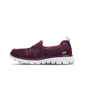 Skechers Synergy Cushioning Anti-Slip And Wear-Resistant Low-Top Casual Shoes Women's Burgundy