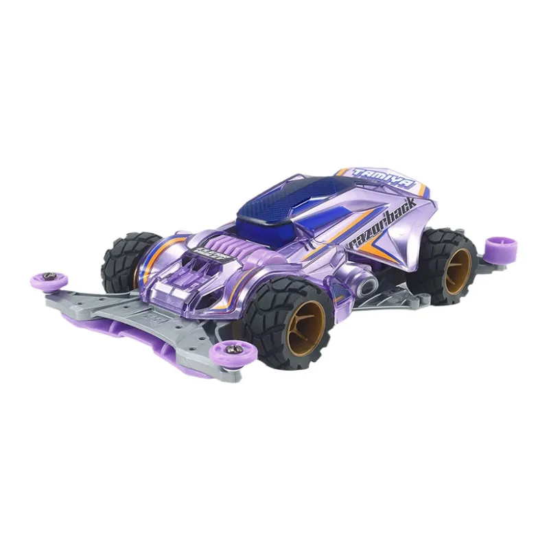 Tamiya Mini 4WD, Limited Edition Razorback Model Kits Transparent Violet-0