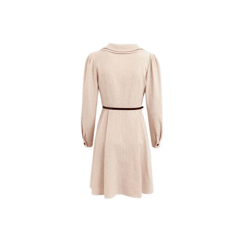 Olrain SS22 A Line Skirt Dress Apricot-1