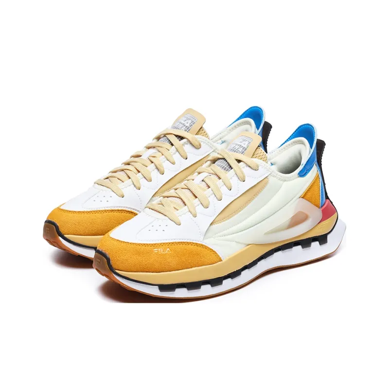 FILA Km Shoes 'White Yellow Blue'-1