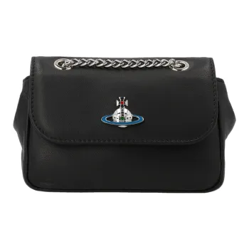 Vivienne Westwood Small Saffiano Orb Plaque Crossbody Bag