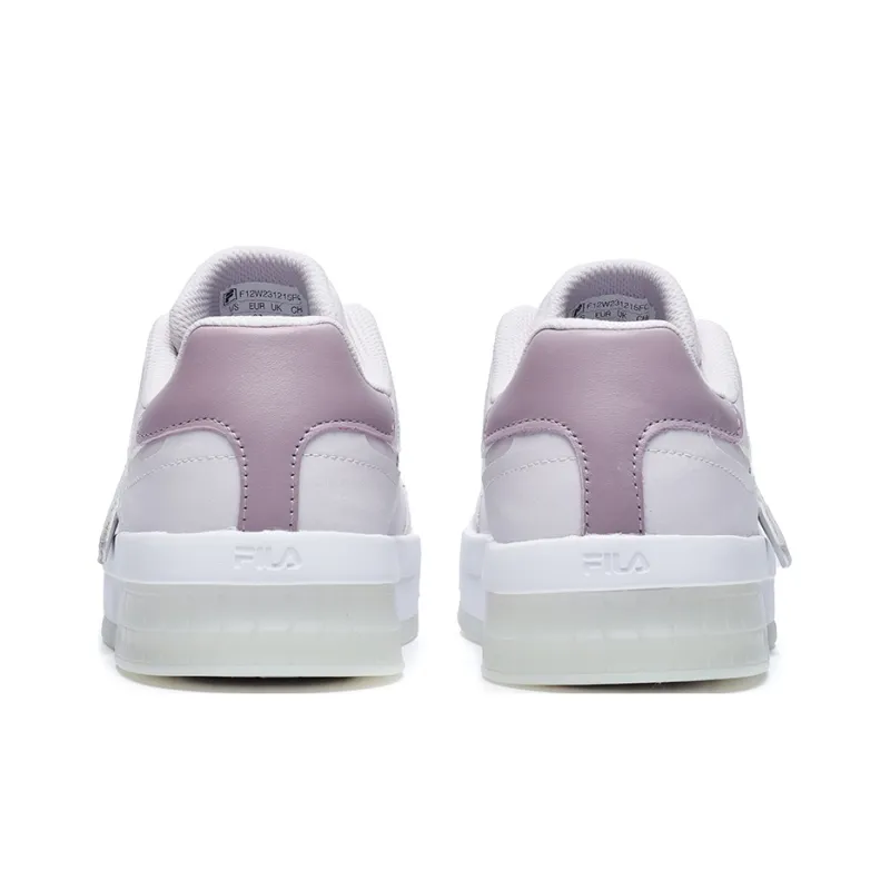 FILA ACE Wear Resistant Low Top Skateboard Shoes Women's Light Purple-3