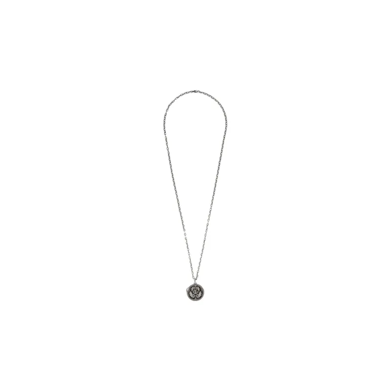 GUCCI Classic Double G Necklace Collection 925 Sterling Silver Necklaces Men's-3