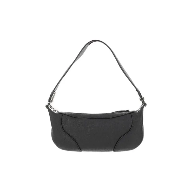 By Far Cow Leather Shoulder Bag, Handbag, Shoulder Bag Women's Black-2