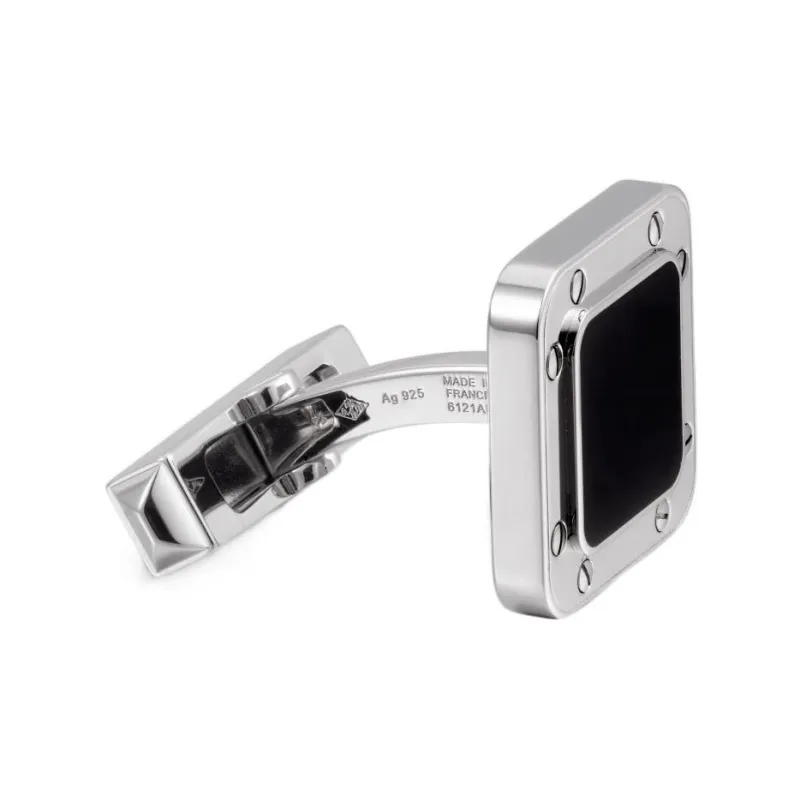 Cartier Cufflinks Men Black-2