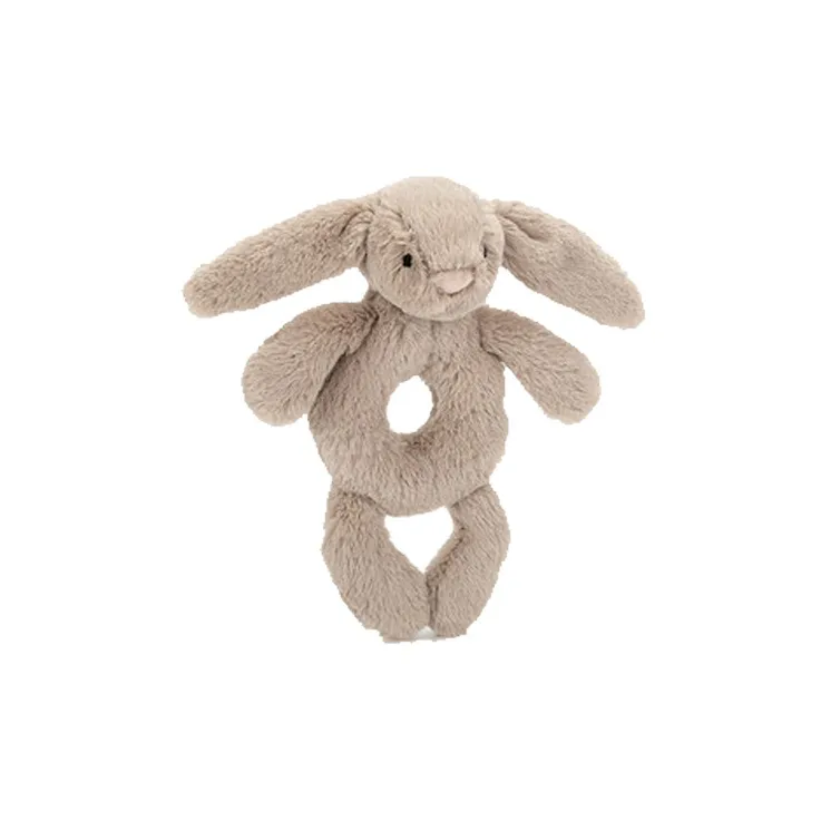 JELLYCAT Bashful Bunny Ring Rattle Stuffed Animal-0
