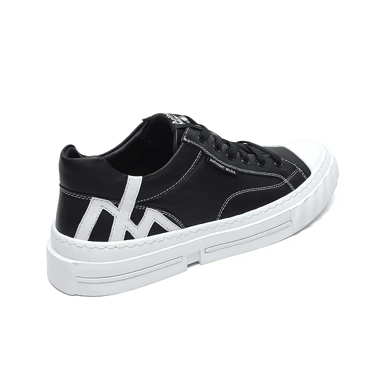 Anthony Miles Skateboard Shoes Men Low Top Black-3