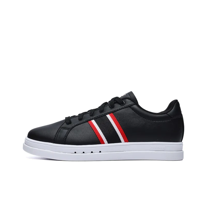 FILA Vigor Abrasion Resistant Low Top Skateboard Shoes Men's Black-0