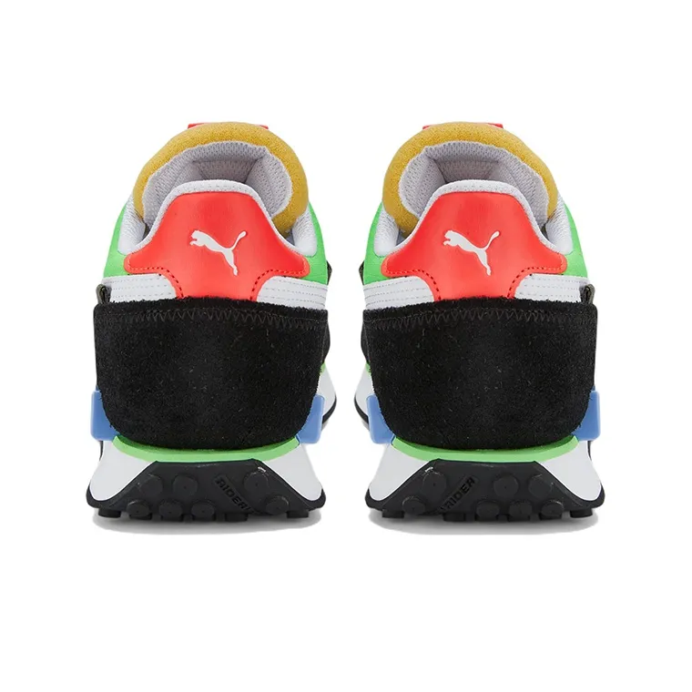Puma Future Rider "Play On" Dark Shadow Fluo Green-4