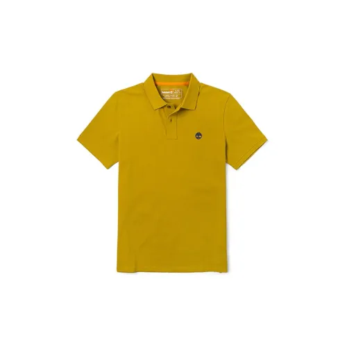 Timberland Polo Shirts Men Golden Palm Green