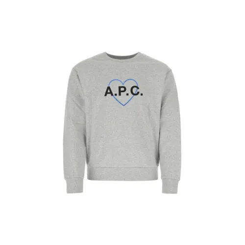 A.P.C Sweatshirts Men Gray