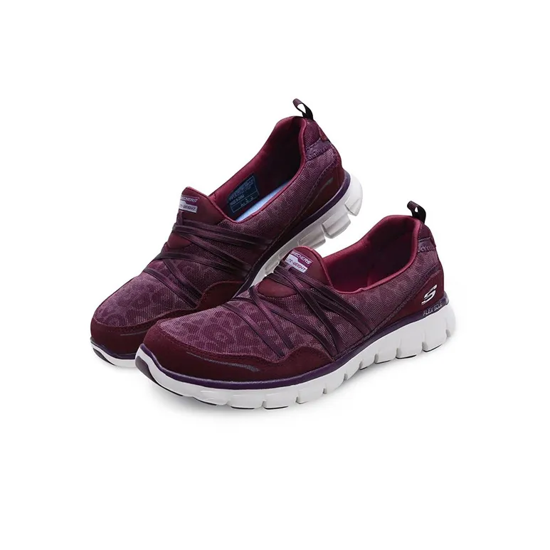 Skechers Synergy Cushioning Anti-Slip And Wear-Resistant Low-Top Casual Shoes Women's Burgundy-2