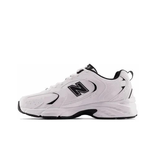 New Balance 530 White Black Leather