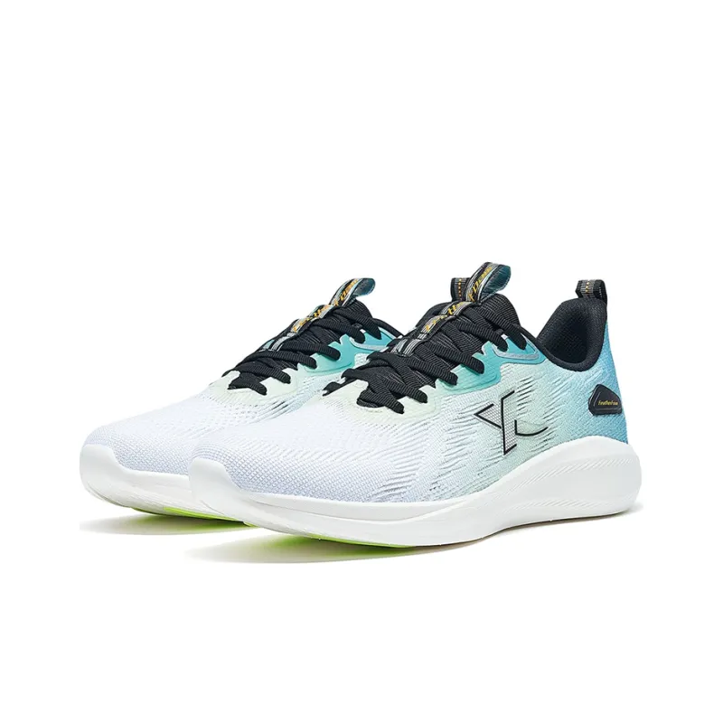 XTEP To Light 5.0 Cushioning Anti-Slip Wear-Resistant Breathability Low-Top Running Shoes Men's White Blue Green-2