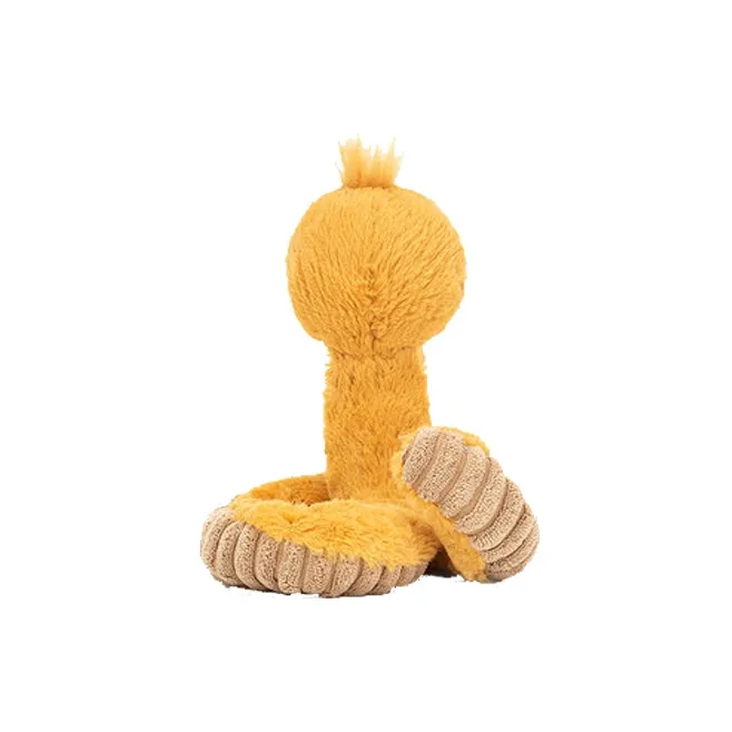 JELLYCAT Wiggly Worm Yellow Stuffed Animal-4