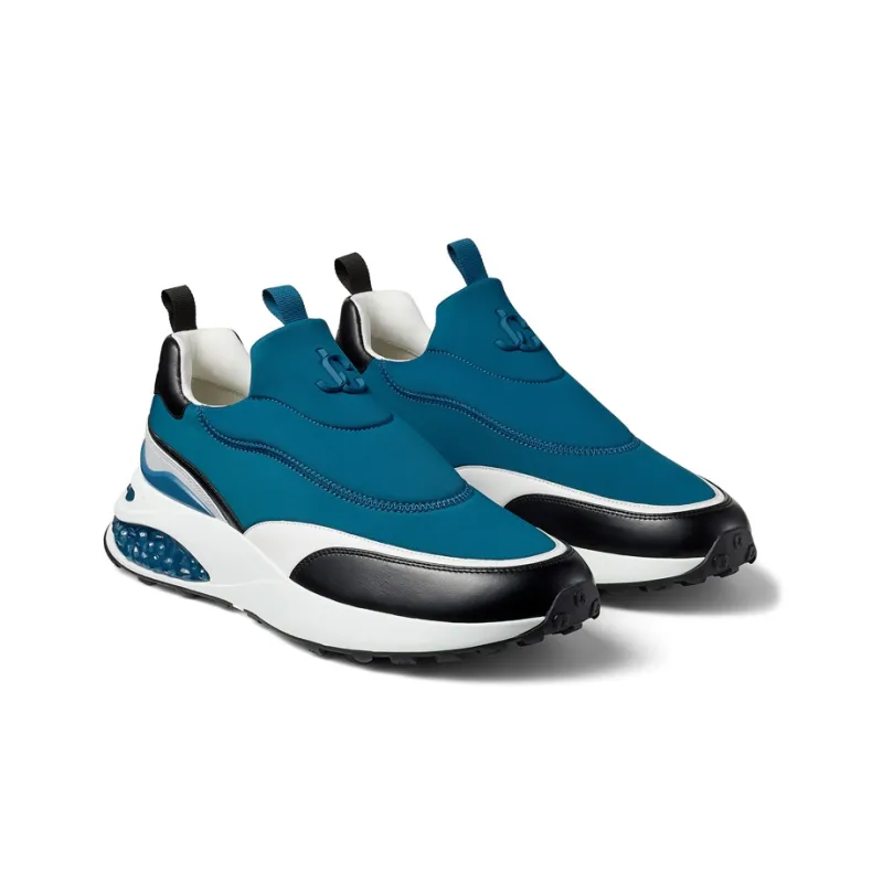 Jimmy Choo Casual Shoes Men Low-Top Blue/Black/White-2