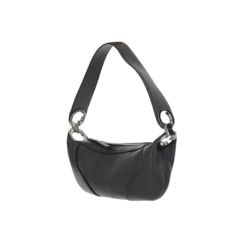 By Far Cow Leather Shoulder Bag, Handbag, Shoulder Bag Women's Black-1