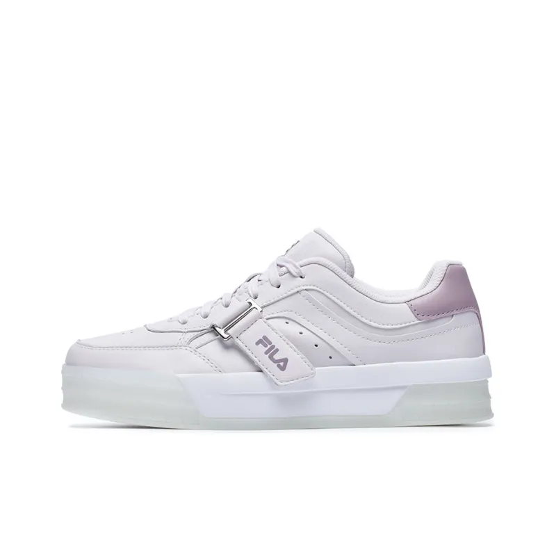 FILA ACE Wear Resistant Low Top Skateboard Shoes Women's Light Purple-0