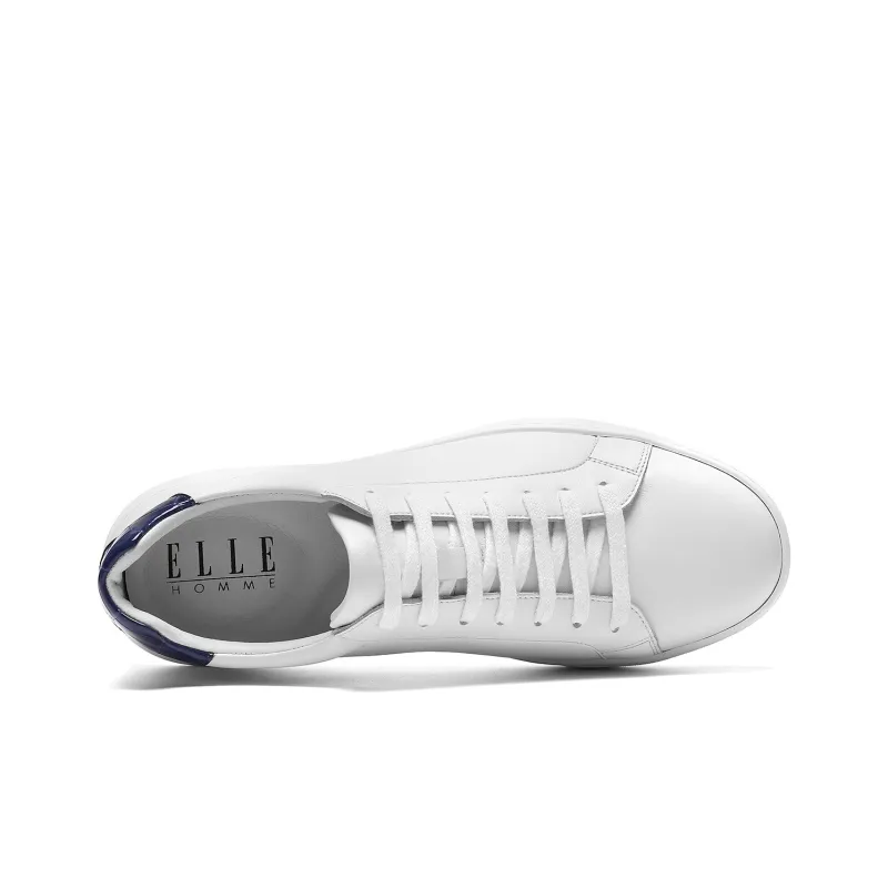 ELLE HOMME Stylish Skateboarding Shoes Men's White Blue-2