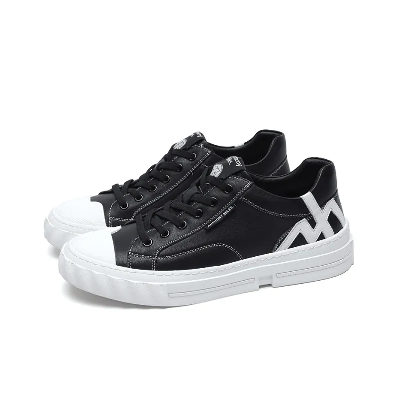 Anthony Miles Skateboard Shoes Men Low Top Black-1