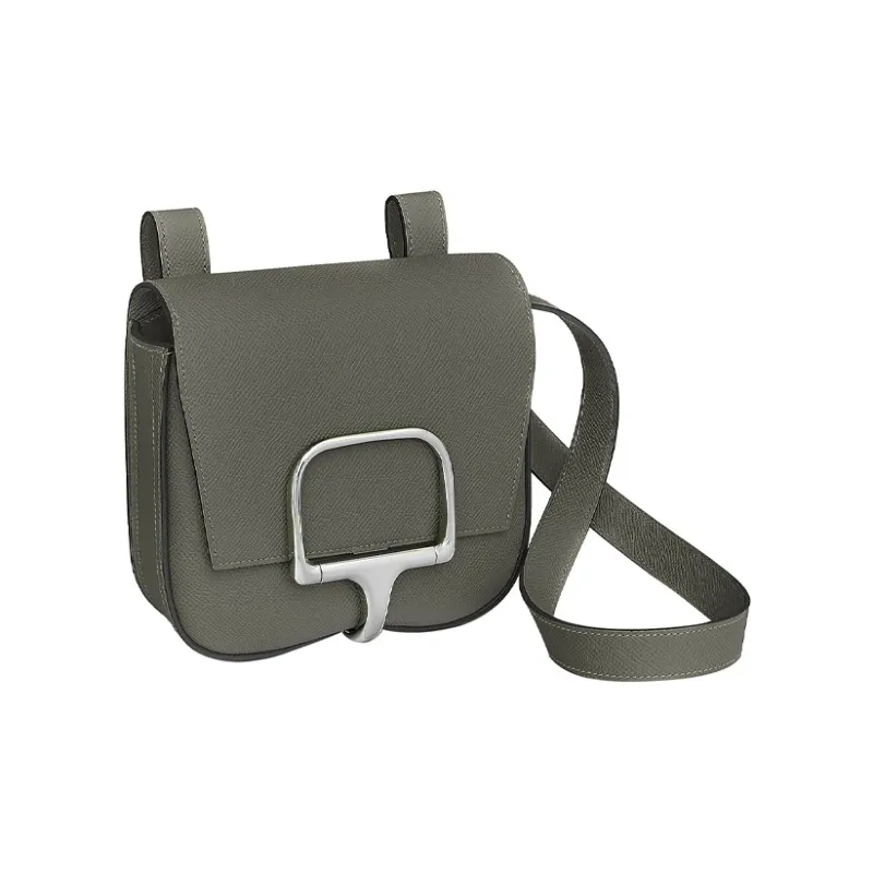 HERMES DellaDella Cavalleria Epsom Calfskin Shoulder Bag Crossbody Bag Mini Women's 0L Grismeyer Cumulonimbus Gray-1