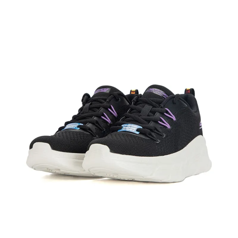 Skechers BOBS B FLEX Cushioning Anti Slip Wear Resistant Breathability Low Top Casual Running Shoes Women's Black-2