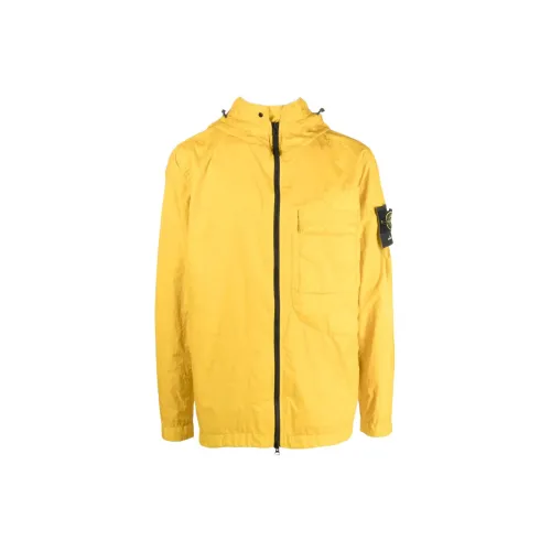 STONE ISLAND Jackets Men Yellow