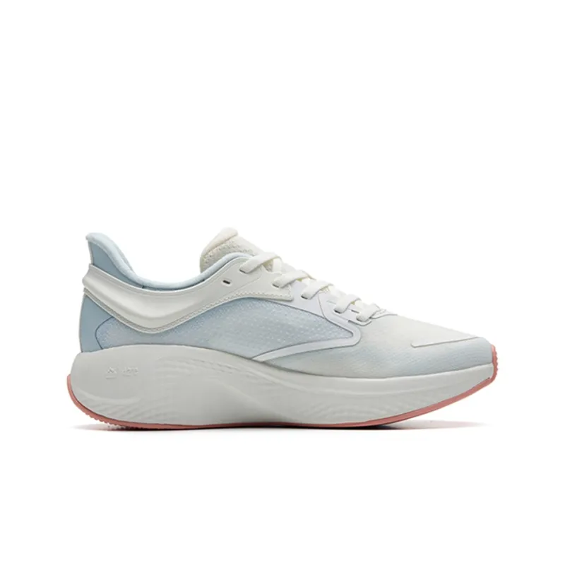 ANTA Running Collection Running Shoes Women's Low Top Ivory White/Illusion Blue/Floating Cloud Red-1