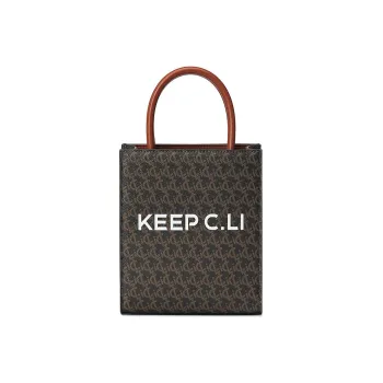 C.LI PVC Sheet Music Bag Handbag Regular Women's Mumbai Umber
