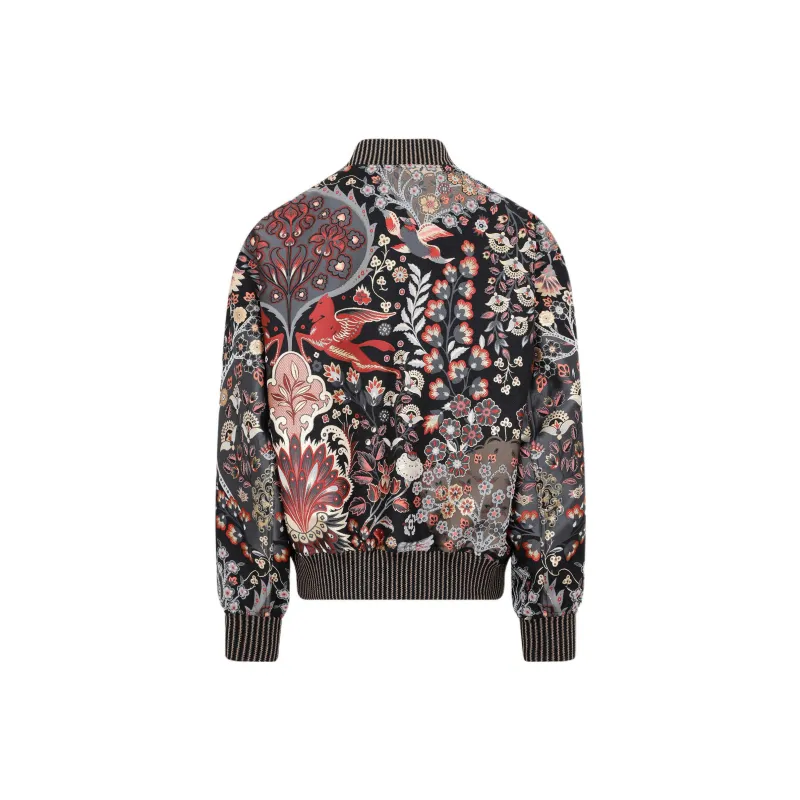 ETRO Paisley Pattern Zipped Bomber Jacket-1