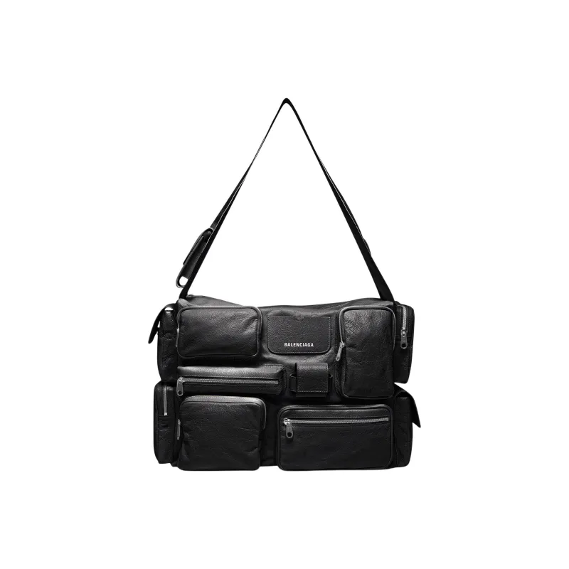 Balenciaga Superbusy Large Sling Bag Black-0
