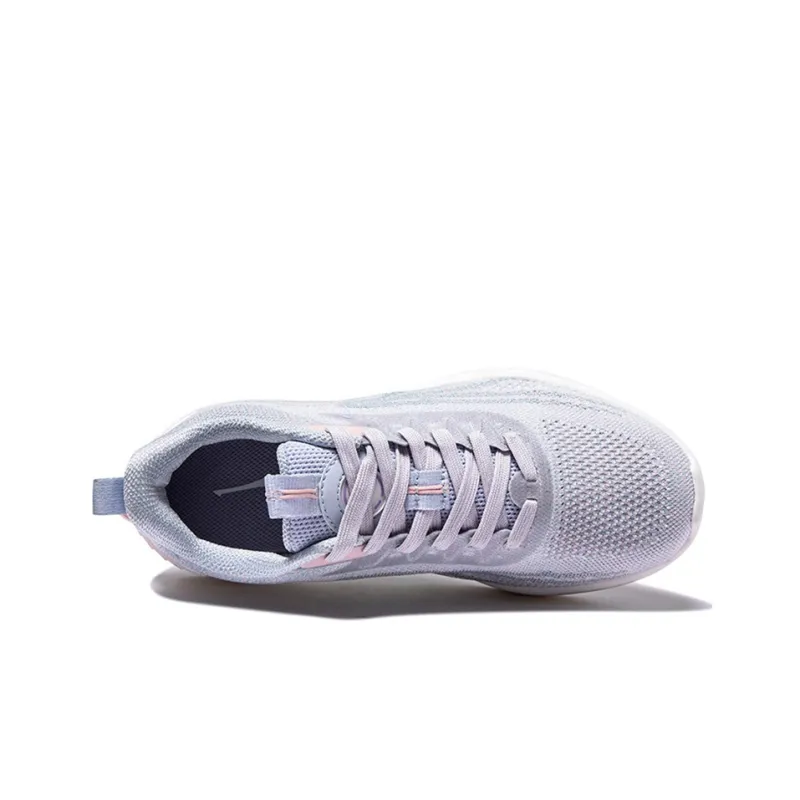 Erke Low Top Running Shoes Women's Gray Pink-2