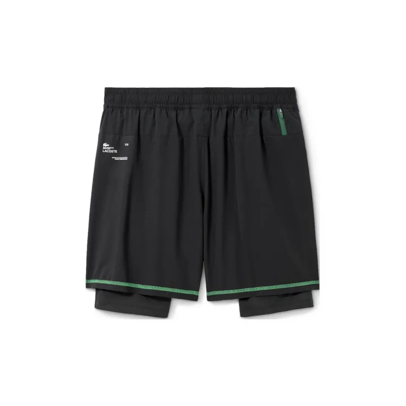 LACOSTE SS22 Slim Fit Shorts Summer Men's Black-1