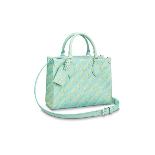 LOUIS VUITTON ONTHEGO Cow Leather Jungle Bag Shoulder Bag Crossbody Bag Handbag Small Size Women's Green