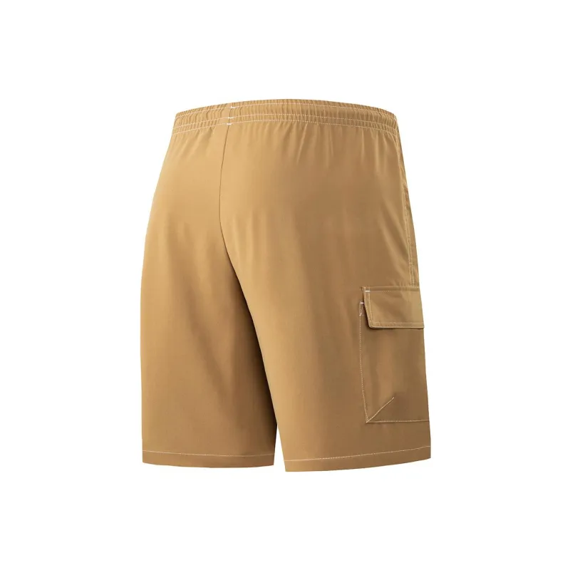 Erke Cargo Shorts Men Chestnut Brown-1